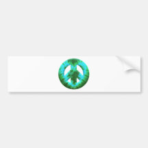 Meyoto Green Tie Dye Bumper Stickers