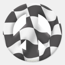 Meyoto Peace First Round Sticker