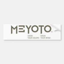 MEYOTO Show Your Colours  -  Speak Your Mind Bumper Sticker