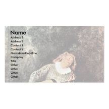 Mezzetin By Antoine Watteau Business Cards