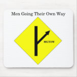 MGTOW Mousepad-White Blackground