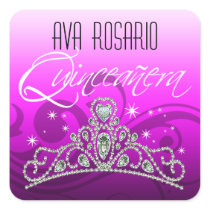 Mi Quinceañera Sparkling Tiara Zebra