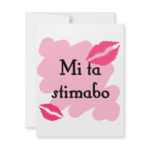 Mi ta stimabo - Papiamento I love you Personalized Invitation