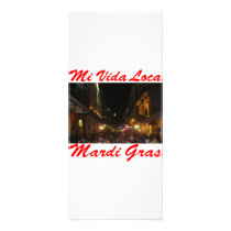 Mi Vida Loca Mardi Gras #011 Full Color Rack Card