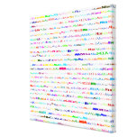 Mia Text Design II Wrapped Canvas Gallery Wrapped Canvas