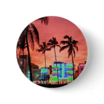 Miami Beach, Florida Pinback Buttons
