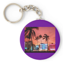 Miami Beach, Florida Keychain