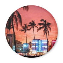 Miami Beach, Florida Refrigerator Magnets
