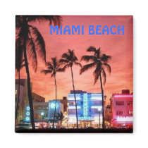 Miami Beach, Florida Refrigerator Magnets