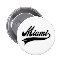 Miami Florida Pinback Buttons