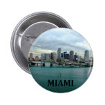 Miami Florida Skyline Buttons