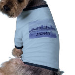Miami, Florida Skyline Pencil Drawing pet clothing