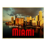 Miami Florida Skyline Postcard