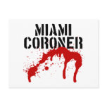 Miami Metro PD Coroner Postcard