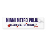 MIAMI METRO POLICE bumper stickers