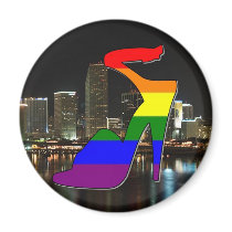 Miami Pride Refrigerator Magnet
