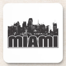 Miami Skyline Coasters