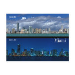 Miami Skyline in 2006 and 2010 Post Card