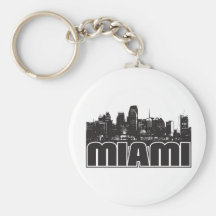 Miami Skyline Key Chain