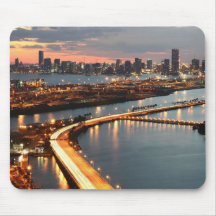 Miami Skyline Mouse Pad
