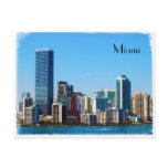 Miami skyline - Post card