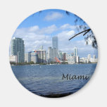 Miami Skyline Refrigerator Magnets