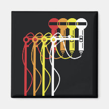 Mic stand gradient magnet