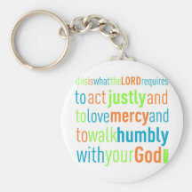 Micah 6:8 keychains