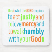 Micah 6:8 mousepad