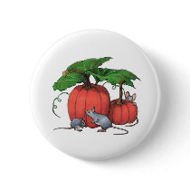 Mice And Pumpkins: Cute Autumn Scene: Art