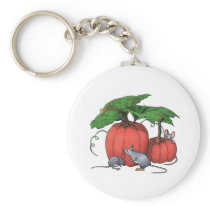 Mice And Pumpkins: Cute Autumn Scene: Art