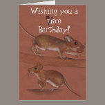 mice birthday card cards