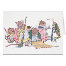 Mice Cleaning, Sweeping, etc. Greeting Card