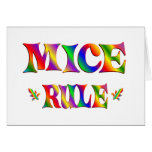 MICE RULE GREETING CARD