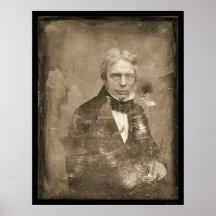 Michael Faraday Daguerreotype 1845 Print