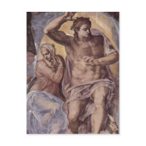Michelangelo Buonarroti Das J?ngste Gericht, Fresk Postcard