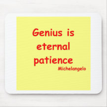 michelangelo quote mousepad
