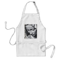 Michelangelo's Pieta detail of Virgin Mary's face Apron