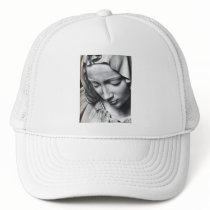 Michelangelo's Pieta detail of Virgin Mary's face Trucker Hat