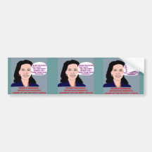 Michele Bachmann Wild-Eyed Tea Party Leader Bumper Stickers