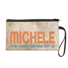 { Michele } Name Meaning Cosmetic Bag