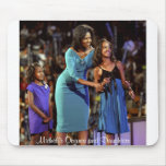 Michelle Obama and Daughters mousepads