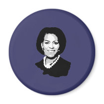 Michelle Obama Fridge Magnet