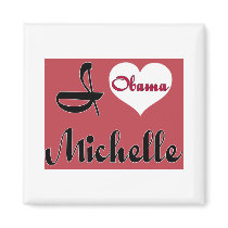 michelle obama pnk - Customised magnets