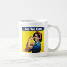 MICHELLE THE RIVETER - YES WE CAN -.png Coffee Mug