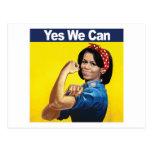 MICHELLE THE RIVETER - YES WE CAN -.png Postcards