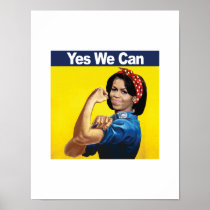MICHELLE THE RIVETER - YES WE CAN -.png posters
