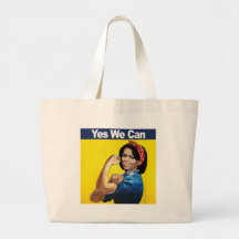 MICHELLE THE RIVETER - YES WE CAN -.png Tote Bags