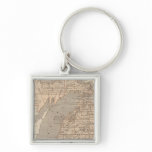 Michigan Atlas Map keychains