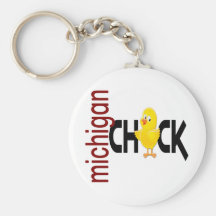 Michigan Chick 1 Key Chain
